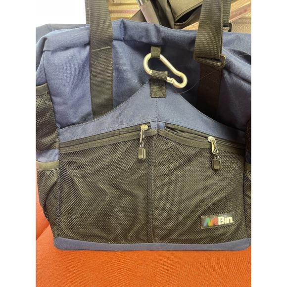 ArtBin Art Bag Large Canvas Travel Tote Craft Organizer Adjustable Strap Blue - Picture 2 of 9